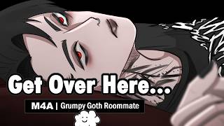 Possessive Goth Roommate Pulls you into his Bed Sleep AidComfortRainCuddling  M4A ASMR RP [upl. by Nosraep]