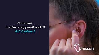 Tutoriel  Comment mettre un appareil auditif RIC à dôme [upl. by Sanferd]