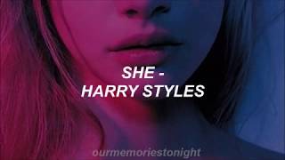 harry styles  she  lyrics [upl. by Ymac]