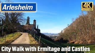 Arlesheim Virtual Tour with Ermitage Castles and Dom 4K [upl. by Flanna115]