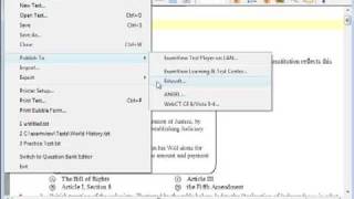 ExamView  Publish Tests to EduSoft Using Test Generator [upl. by Asoral]