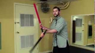 Advanced Kung Fu Sword Double Upward Sword Spinning [upl. by Ardnas]