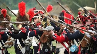 Russians reenact 1812 Battle of Borodino against the French [upl. by Jarnagin]