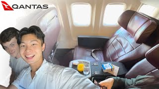 QANTAS 737 BUSINESS CLASS QF741 Sydney to Adelaide [upl. by Aerdnna]