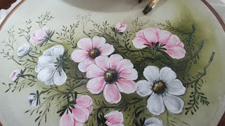 Fabric painting  Corner design painting ideas [upl. by Willms]