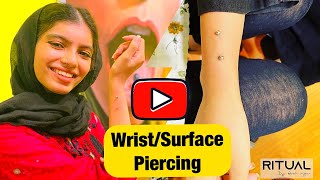 Surface Piercing Wrist Piercing [upl. by Adnawed]