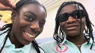 Super Falcons Road to Paris Olympics 2024  Nigeria VS South Africa Vlog Pt2 [upl. by Ennylcaj]