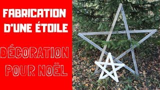 Comment fabriquer une étoile en bois  Décoration pour NOËL [upl. by Gnot]