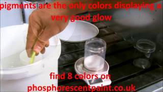 How to mix photoluminescent pigments [upl. by Ellekcir]