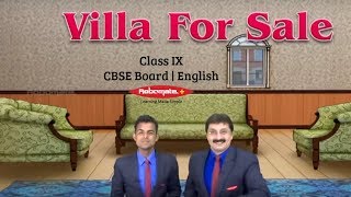 Class IX  CBSE Board  English  Villa For Sale [upl. by Ennayar]