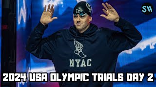 2024 USA Swimming Olympic Trials Day 2 Prelims Report amp Finals Predictions [upl. by Maureen708]