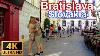 Bratislava Slovakia 🇸🇰  July 2022  4K60fps the Best Walking Tour ▶️14min Bratislava [upl. by Hertzfeld37]