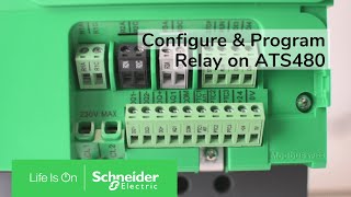 How to configure and program relay on an ATS480 Soft Starter  Schneider Electric [upl. by Amitie]