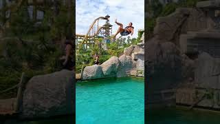 Jungle Jump WaterSlide at Caribe Bay Waterpark 2022 Aqualandia Jesolo Italy Shorts [upl. by Olram]