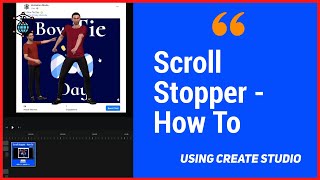 How to Make a Scroll Stopper Video with Create Studio [upl. by Bette]