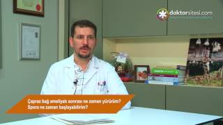 Çapraz bağ ameliyatı sonrası ne zaman yürürüm Spora ne zaman başlayabilirim [upl. by Lukey]