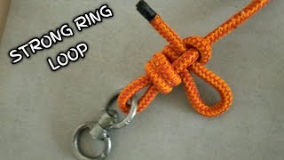 WOW HOW TO TIE A STONRG RING LOOPhow knots rope [upl. by Zehc150]