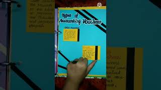 Accountancy Project On Vouchers Class 11  Commerce Project [upl. by Vinita859]