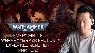 Every Single Warhammer 40k Faction Explained Part 2 Reaction  Bricky  Marine Veteran Reacts [upl. by Thapa]