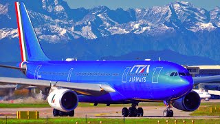 3 HOURS of Plane Spotting at Milan Malpensa Airport MXP  4K Aircraft Landings amp Takeoffs Airside [upl. by Ecidnarb]