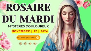 ROSAIRE DE GUÉRISON MYSTÈRES DOULOUREUX ROSAIRE DU MARDI🌹12 NOVEMBRE 2024 🙏🏻PRIÈRE POUR LE BONHEUR [upl. by Rhodia564]