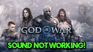 God Of War Ragnarok Fix SoundAudio Not Working CracklingDistortedPopping Audio Problem [upl. by Midge]