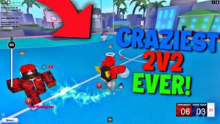 FLEX amp ABMDRAKO VS ASTRALHEAL amp EARTHSSIGNNN😈  CRAZIEST 2V2 GAME EVER  ROBLOX HOOPZ [upl. by Jonina133]