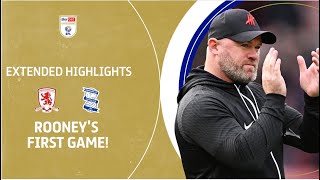 ROONEYS FIRST GAME  Middlesbrough v Birmingham City extended highlights [upl. by Valina646]