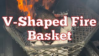 Shirley Fabrication VShaped Fire Basket [upl. by Niggem]