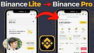 Cách chuyển giao diện Binance Lite sang Binance Pro  How to switch Binance Lite interface to Pro [upl. by Baer]