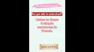 French A1 level listening practice DELF A1 comprehension orale [upl. by Lotsyrk]