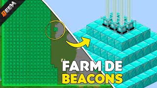 Como Fazer Fábrica de Beacons no Minecraft Bedrock 120 [upl. by Sirod]