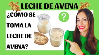 🥛Cómo se TOMA LA LECHE DE AVENA😉 Leche de avena CON CAFE CON CACAO💚Cómo hacer BEBIDA DE AVENA FRIA😀 [upl. by Khalin360]