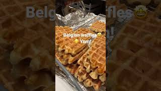 Real Belgian Waffles in Brussels Belgium  You don’t want to miss it shorts [upl. by Eberhart429]