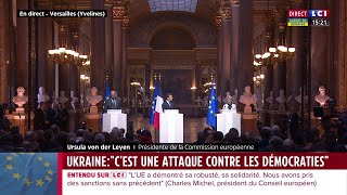 La conférence de presse du Sommet de Versailles en Replay [upl. by Talanta]