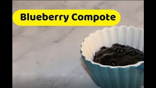 Homemade Blueberry Compote  Universal Compote Recipe  No Preservative [upl. by Adela584]