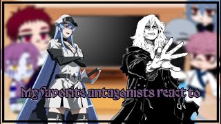 My favorite antagonists react to each other 23 Esdeath Shigaraki [upl. by Alimac295]