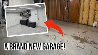 Total Garage Renovation  HUGE Transformation [upl. by Nyladnewg522]