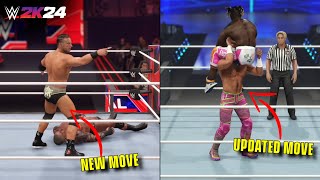 WWE 2K24 Top 10 New Moves Awesome [upl. by Suollecram]