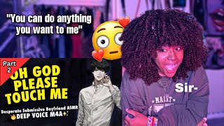 reacting to SUBMISSIVE boyfriend asmr  i hear sumn purring😏 [upl. by Preciosa]