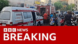 Walkietalkies explode in Lebanon day after pager blasts  reports  BBC News [upl. by Micheline760]