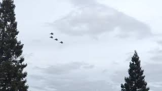 144th Fighter Wing Sacramento flyover [upl. by Doughman436]