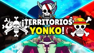 ¡TODOS Los TERRITORIOS De Cada YONKOU en ONE PIECE [upl. by Ycnaffit794]