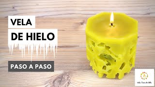 Como Hacer Una VELA CASERA DE HIELO❄️ [upl. by Nomad]