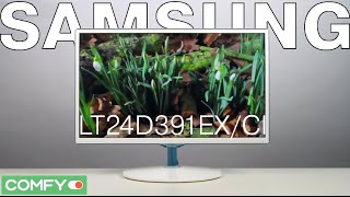 Samsung LT24D391EXCI  симпатичный телевизор с Full HD экраном  Видеодемонстрация от Comfy [upl. by Naerda]