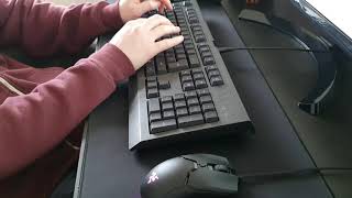 ASMR Keyboard Typing Sounds no talking  Razer Cynosa Lite Sound Test [upl. by Alli]