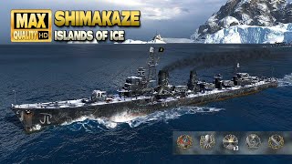 Destroyer Shimakaze Thriller in Ranked battle  World of Warships [upl. by Amabel16]