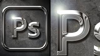 Turn your Logo into 3D Chrome in Photoshop [upl. by Enirak]