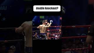 DOUBLE KNOCKOUT This happens once in a thousand fights shorts [upl. by Dranyam]