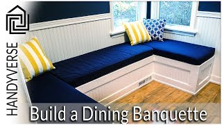 How to Build a Dining NookBanquette  Budget Renos 01 [upl. by Mcneil319]